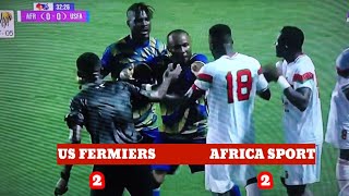 LIGUE 2 16è JOURNÉE  RÉSUMÉ US FERMIERS VS AFRICA SPORT 22 [upl. by Dnanidref480]