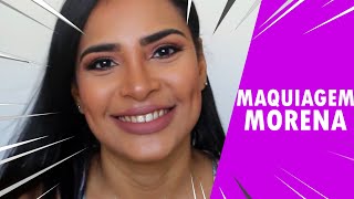 TUTORIAL DE MAQUIAGEM MORENA CLARA tutorial de maquiagem simples pele morena clara [upl. by Sadnak]