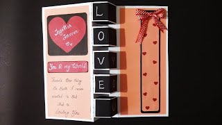 Beautiful valentines day card for boyfriend  handmade Greeting Card for Boyfriend [upl. by Fiona822]