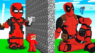 Hice Trampa con DEADPOOL en un Reto de Construcción de Minecraft [upl. by Aerdnad]