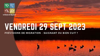 Prévisions de migration du 29 septembre 2023 [upl. by Nahtnanhoj]