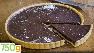 Recette de Tarte au chocolat inratable  750g [upl. by Annaesor595]