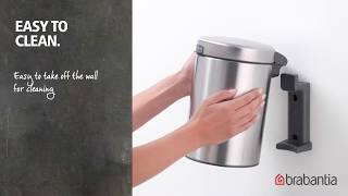 Wall Mounted Waste Bin newIcon 3L for easy waste collecting  Brabantia [upl. by Geordie]