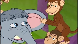 O Pequeno Elefante Teimoso  Historia Completa  Desenho animado infantil com Os Amiguinhos [upl. by Codel297]