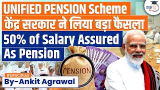 What is Unified Pension Scheme UPS How is it different from NPS  Economy [upl. by Bander]