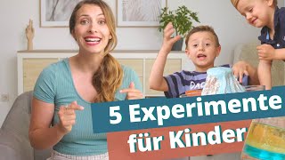 Die 5 besten Experimente für Kinder 🧪💨 WasserEdition  Mamaleen [upl. by Rora]