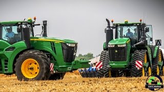 John Deere 9620 RX amp John Deere 9570 R in action mit Lemken Heliodor und Köckerling [upl. by Arick]