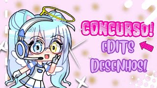 🍕•CONCURSO DE EDITS E DESENHOS Especial 60k Gacha club•🍕 [upl. by Sasnak634]