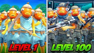 DIFFICULTY 1 vs 100 FISHY ARMY [upl. by Llevron]