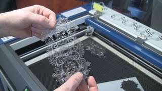 Laser Cut Paper  Intricate Lace Pattern with an Epilog Laser [upl. by Repotsirhc]