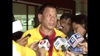 Mayor Rody Duterte after visiting Leyte [upl. by Nav294]