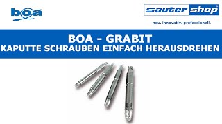 GRABIT Schraubenausdreher von Boa  Kaputte Schrauben entfernen bzw herausdrehen  sautershop [upl. by Ainirtac751]