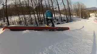 Freeskiing Basic rail Tricks [upl. by Liag]