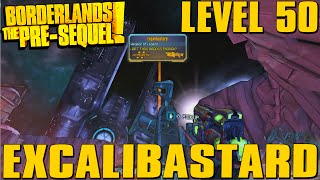 Borderlands The PreSequel Excalibastard Level 50 Legendary Weapon [upl. by Sumahs79]