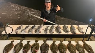 FLOUNDER GIGGING in TEXAS catch clean cook [upl. by Aay]