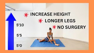 Grow Taller amp Get Long Slim Legs With Home Training Stretches [upl. by Vastah867]