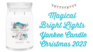 NEW Christmas 2023 Yankee Candle Review Magical Bright Lights [upl. by Lekar]