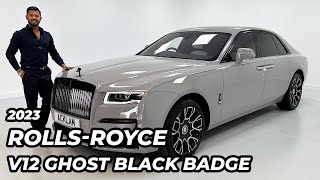 2023 RollsRoyce V12 Ghost Black Badge [upl. by Aihsotan884]