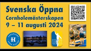 Svenska Öppna Cornholemästerskapen 2024  Dubbel Avancerad Grundspel 1 [upl. by Vinni80]