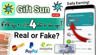 Gift sun App Rs4000 rupees live withdrawal  Gift sun Real or fake  full review [upl. by Alarise]