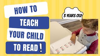 How to Teach Your Child to Read 3 Easy Steps [upl. by Valry240]