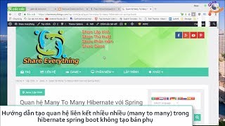 Hướng dẫn annotation many to many Hibernate Spring Boot không bản phụ [upl. by Kally]