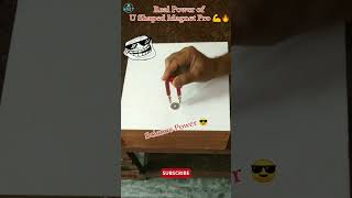 Real Power of U Shaped Magnet Pro 💪🔥experiment science real physics shorts viral ytshorts [upl. by Eive]