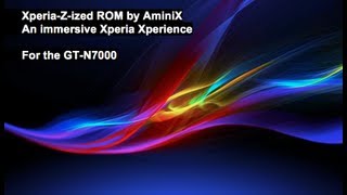 ROM Review XperiaZized ROM by AminiX GTN7000 [upl. by Einnel]