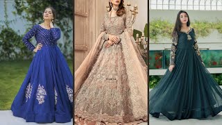 viral maxi dress😨😲 2024  Beautiful maxi design  Trendy frock dress maxi fashion viral design [upl. by Kevina]