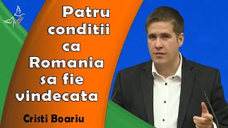 Cristi Boariu  Patru conditii ca Romania sa fie vindecata  Predica [upl. by Naujd]