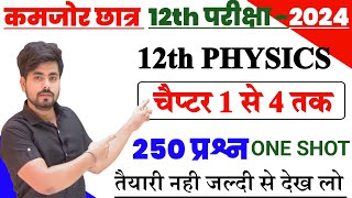 12th Physics Chapter 1 to 4 Most Important Question 2024  Class 12 Physics Vvi Question 2024 [upl. by Sidnee]