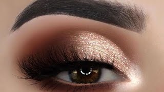 half cut crease meakup✨eye makeup tutorialeye makeup for beginners Bhavyasaini908 [upl. by Soalokcin]