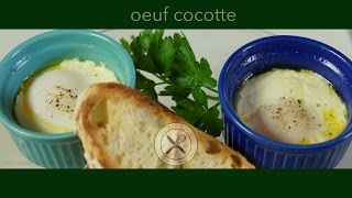 Oeuf Cocotte Recipe  Baked Eggs – Bruno Albouze [upl. by Enilec]