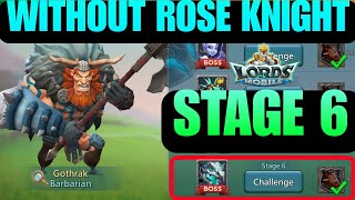 Lords Mobile Barbarian Limited Challenge Stage 6  Barbarian Stage 6  Barbaric Journey Stage 6 [upl. by Karli]