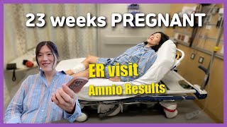 Rough Week of My Pregnancy l Emergency Room Visit During 23 week Pregnancy Amniocentesis results [upl. by Aihsek]