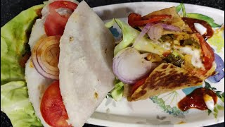 2 WRAP IDEAS l TRENDING Wrap hack l Rice roti wrap recipe [upl. by Ahsilet]