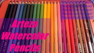 Arteza Watercolor Pencils Review [upl. by Alverson424]