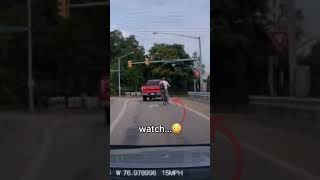 Pickup Truck Tries To Ram Cyclist Off His Bicycle 😨 [upl. by Engenia895]