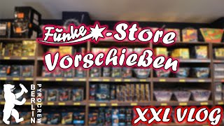 🔥 Funke Store Vorschießen 2023 😎  XXL Vorfreude VLOG 🎇  PyroCrew  Berlin 🎆 [upl. by Dara]