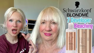 Trying Schwarzkopf BlondMe Bleach On My Mom [upl. by Ashmead788]