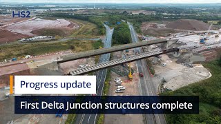 HS2 completes first viaduct structures at Delta Junction [upl. by Marva]