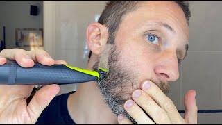 Philips Norelco OneBlade in Action and Supreme Razor Blade Electric Trimmer The Very Best One Blade [upl. by Eelanej427]