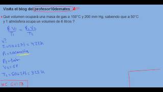 leyes de los gases 04 ejercicio resuelto [upl. by Kai]