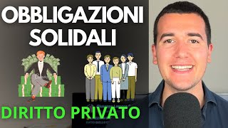 LE OBBLIGAZIONI SOLIDALI 🤴🤝👨‍👨‍👧‍👦  Diritto Privato in 3 minuti [upl. by Moser]