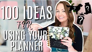 100 Ideas for How to Use Your Planner  Happy Planner [upl. by Ahtnicaj]