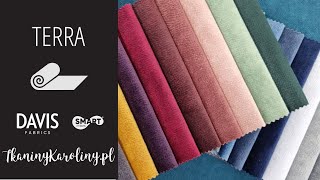 Terra Velvet Tkanina Tapicerska  Upholstery textile  Tkaniny Karoliny  Davis [upl. by Acsisnarf]