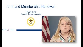 Sherri Buck council Commissioner trains on the new unit and membership renewal process [upl. by Toole]