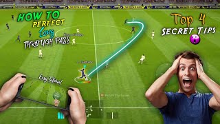 Top 4 Long Through Passing Tips 🚀 in  efootball 2023 mobile  Secret Tips [upl. by Terencio]