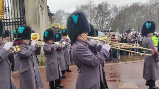 The Changing of the Guards Buckingham London Feb 2024 No1 [upl. by Lewendal]