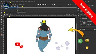 How to Rig a Character in Adobe Animate CC  2D Animation Hindi Beginner Tutorial [upl. by Lambart]